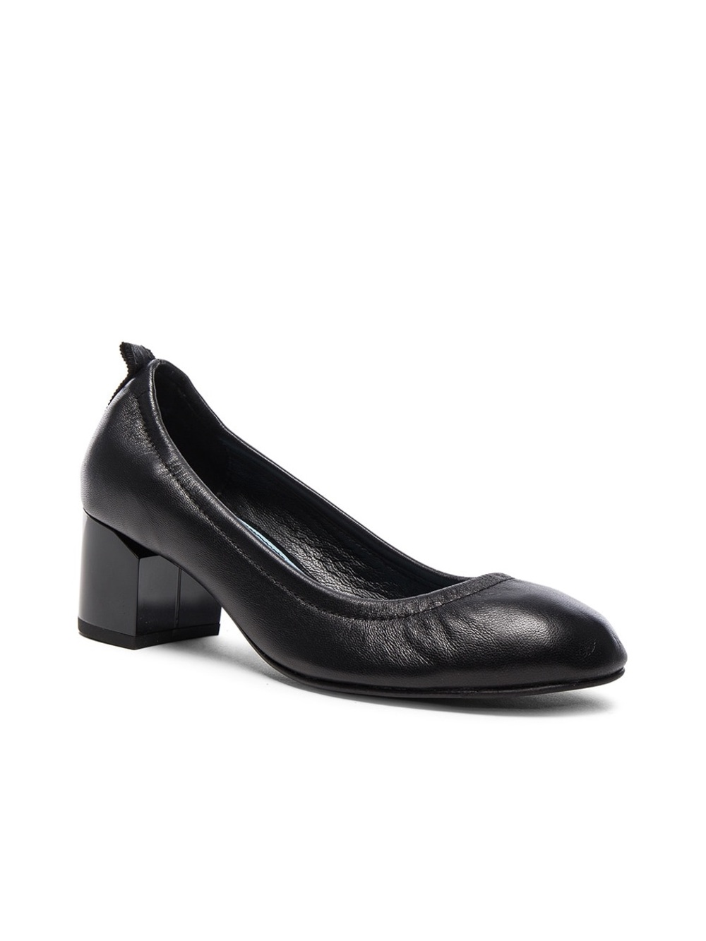 Lanvin Leather Ballerina Cube Heels size 38